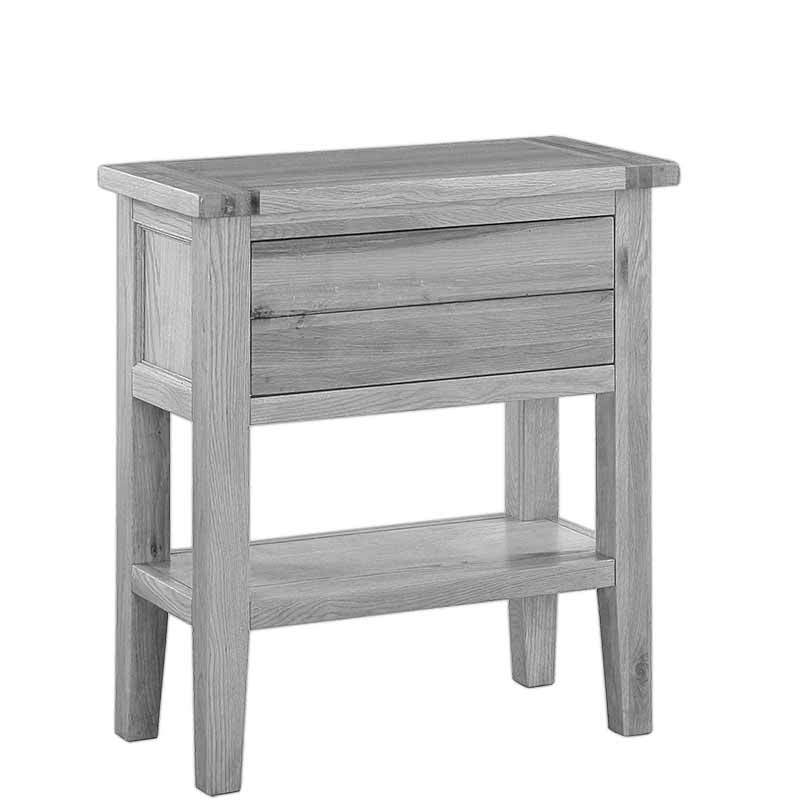 Solid oak console table