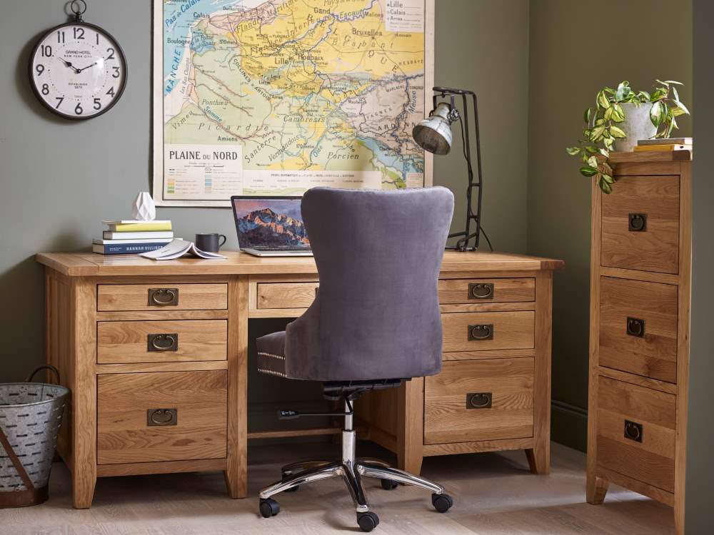 Solid oak office furniture
