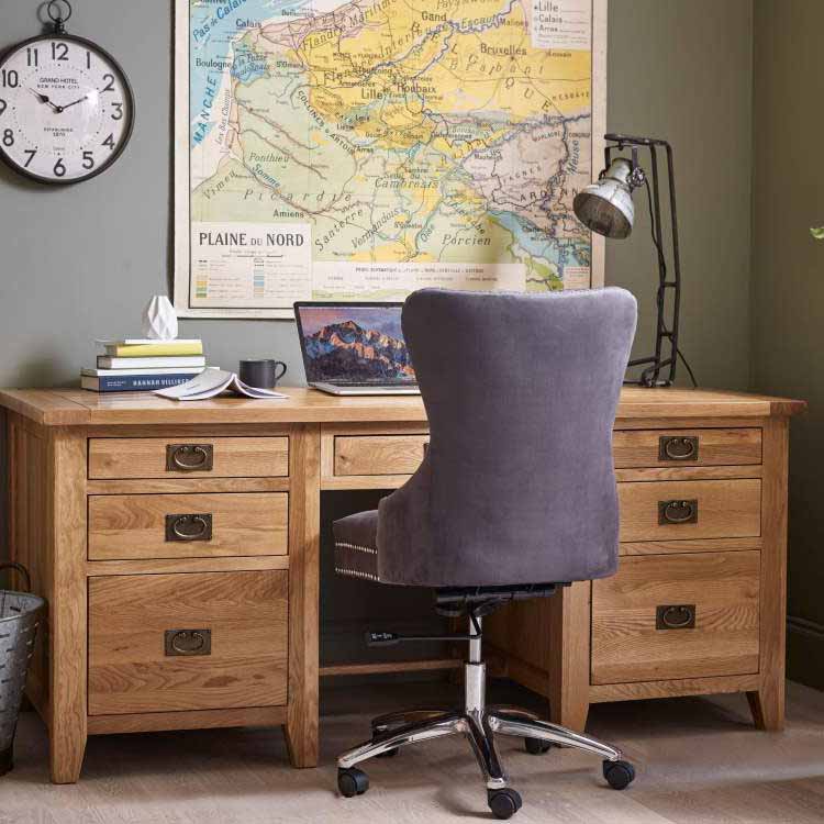 Solid oak home office furniture