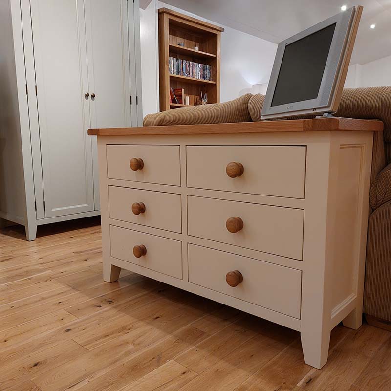 solid oak chest of drawers - sale - V6DC