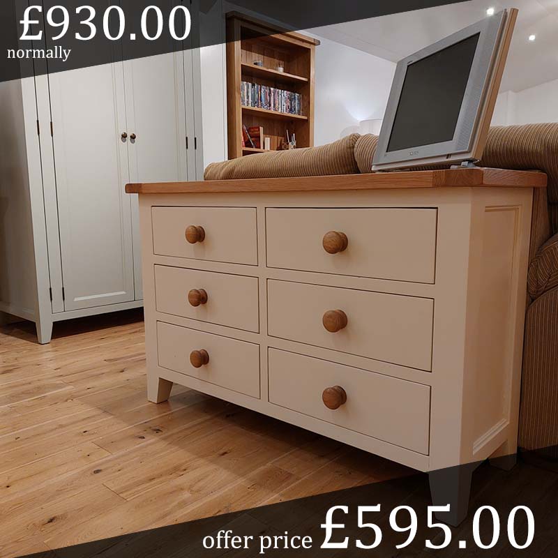 solid oak chest of drawers - sale - V6DC