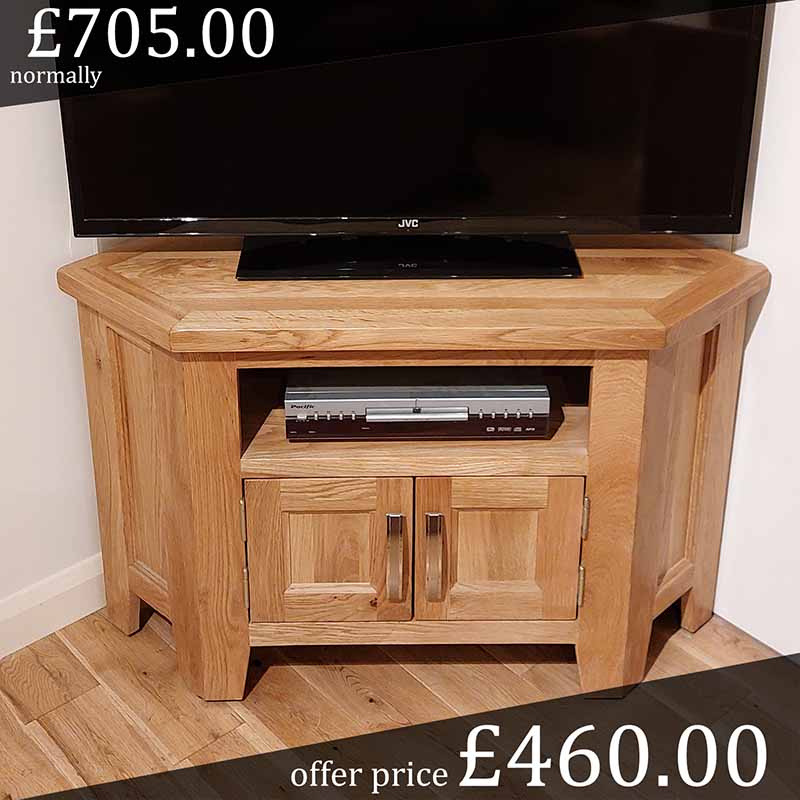 solid oak tv unit - sale - VCTVU90