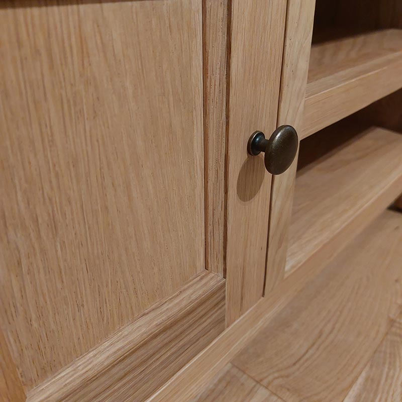 solid oak bevel door