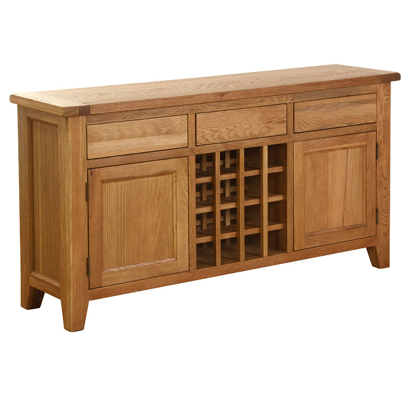 Wine Rack Sideboard Oakay Direct Handcrafted Solid Oak Furniture