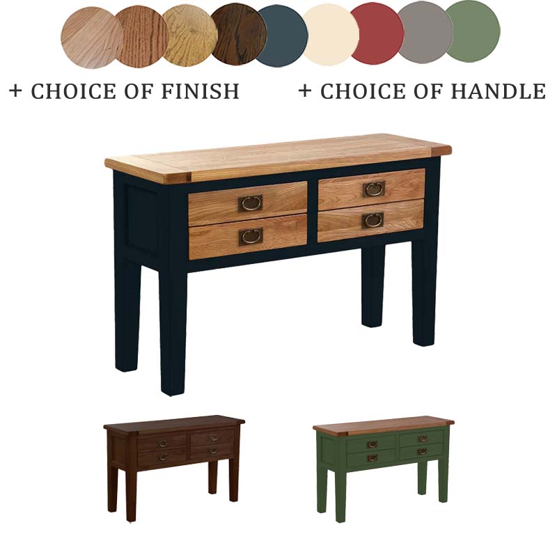 Solid Oak Console Table - 211 - V4DHT