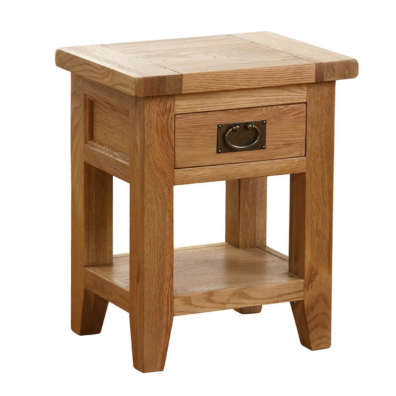 Solid Oak Lamp Table - 102 - V1D1SBT