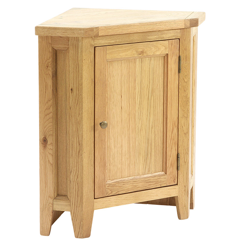 Solid Oak Corner Cabinet - 541 - VCLT