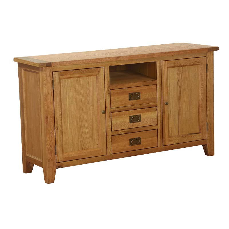Solid Oak Tv Unit - 561 - V4D2DLBb
