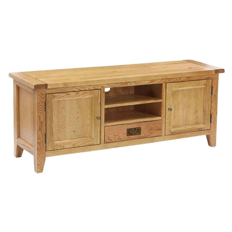 Solid Oak Tv Unit - 555 - V4D2DLBba