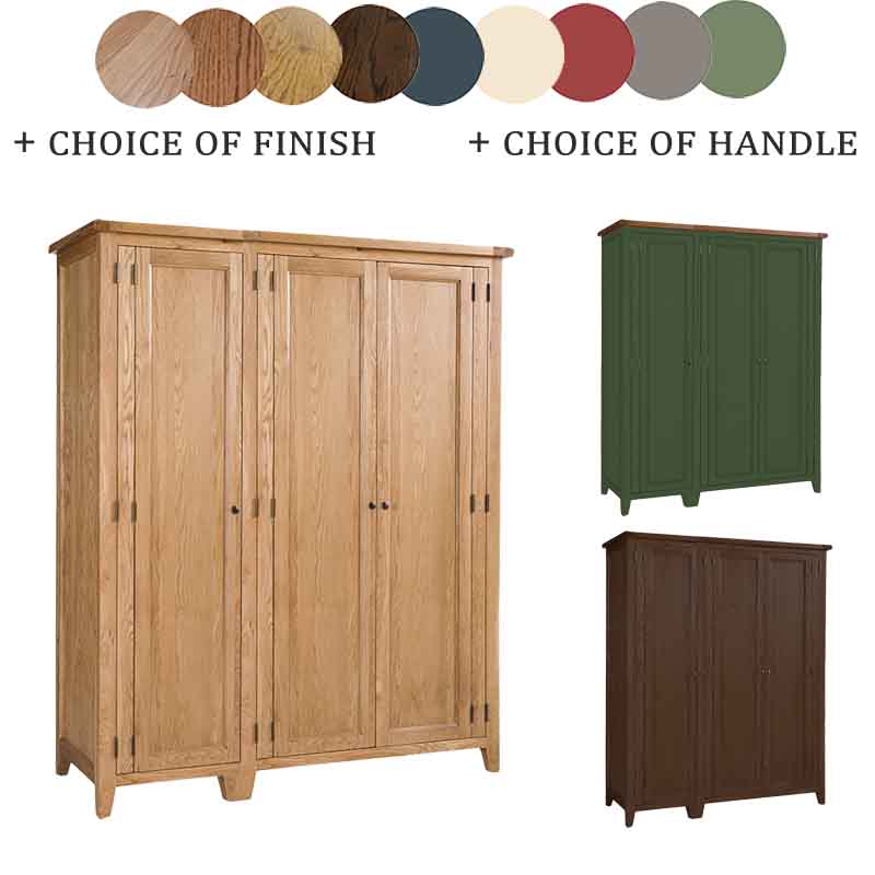 Solid Oak Wardrobe - 229 - VP3DW/L